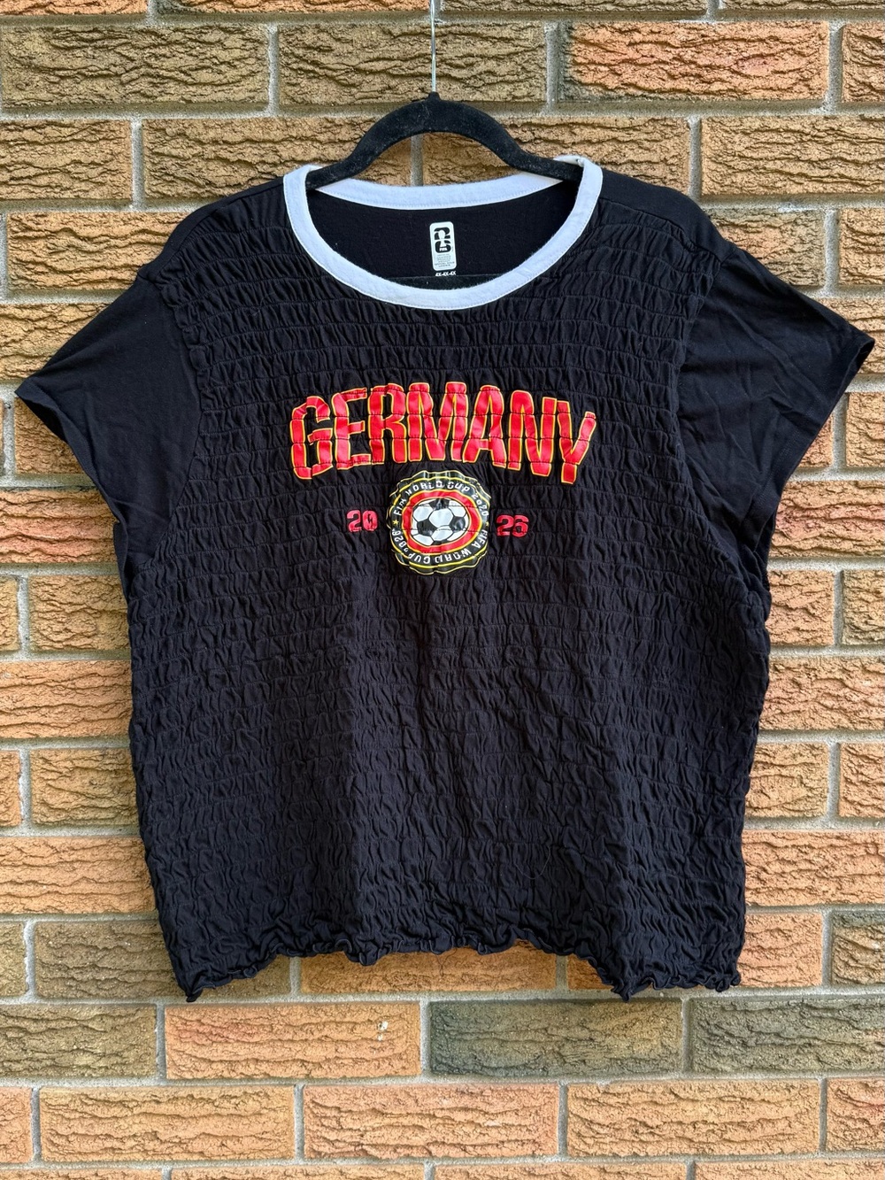 Black FIFA 'Germany' Graphic Short Sleeve Top
